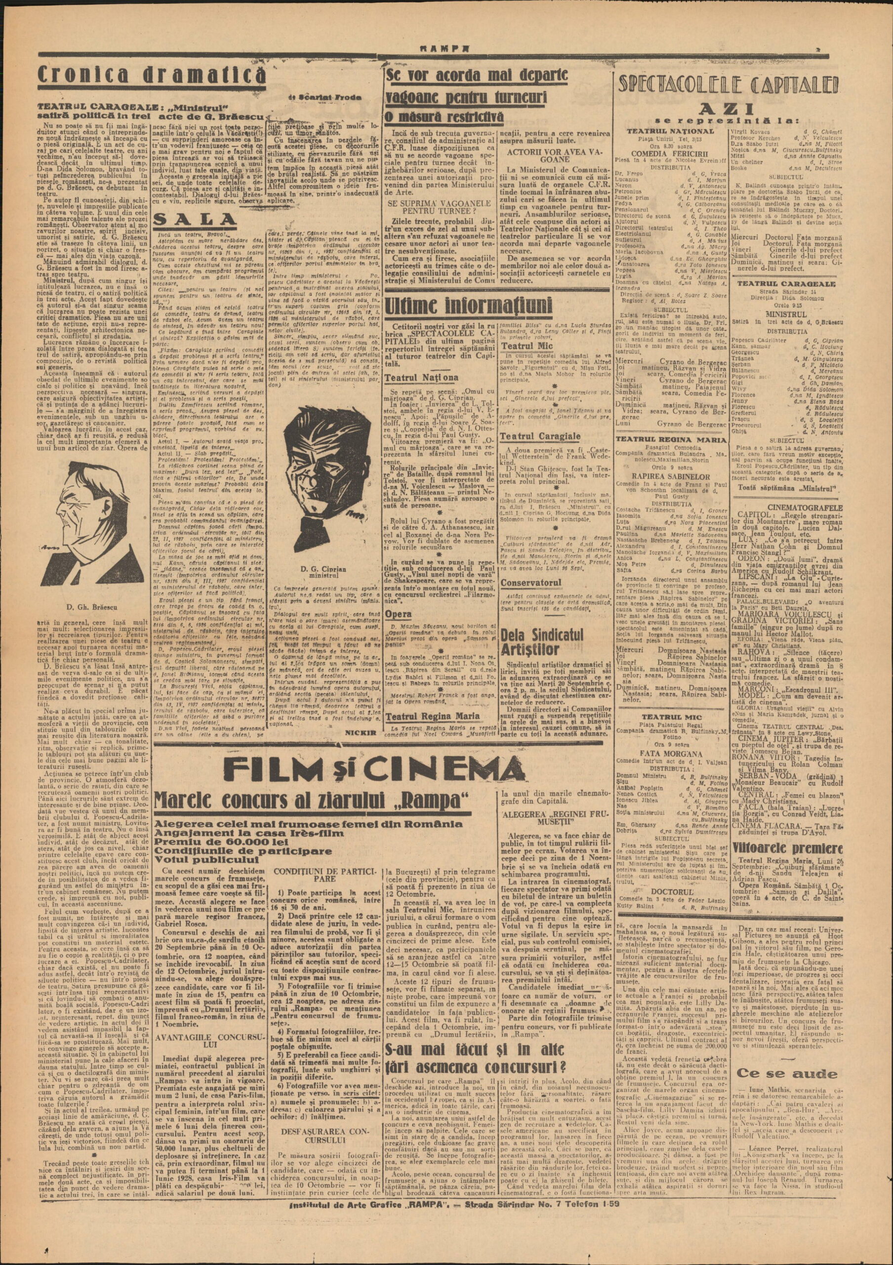 Rampa 1927 09 1651016629 pages10 10 prima cronica Ministrul 1