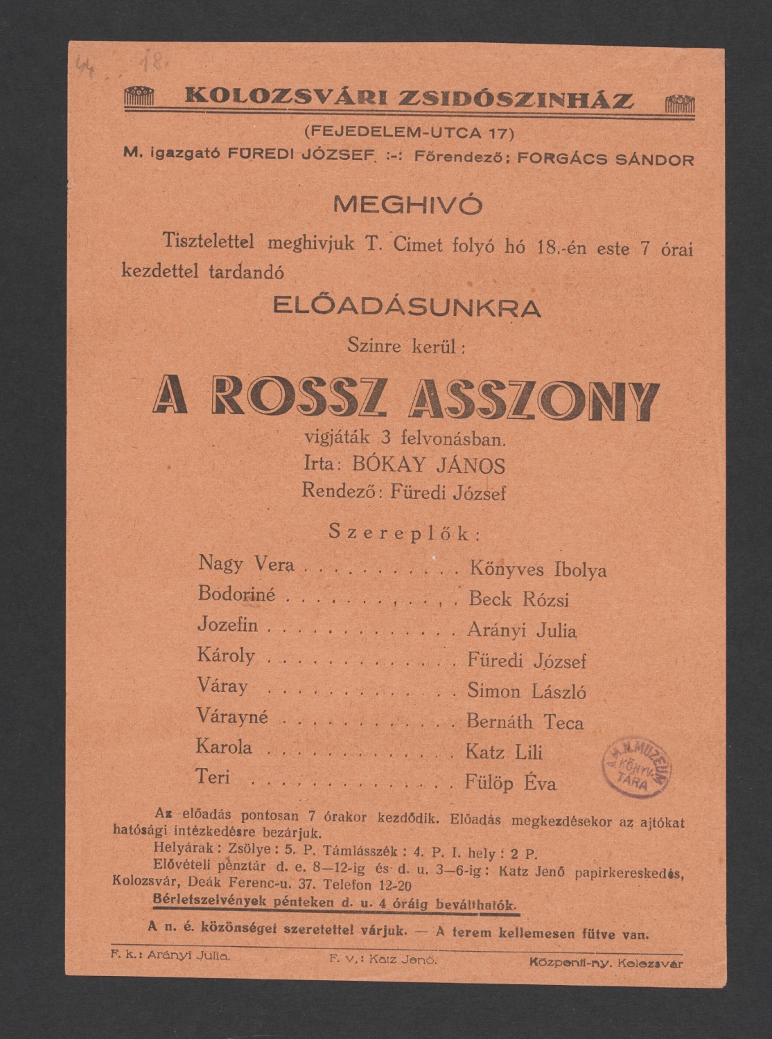 17 b A rossz asszony kolzsvar musorfuzet 1944 f h 18 00001