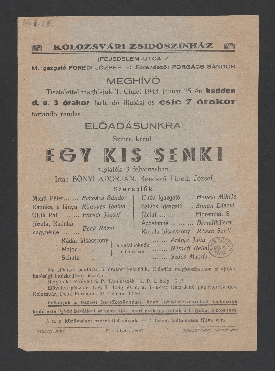 17 c Egy kis senki kolzsvar musorfuzet 1944 jan 25 00001